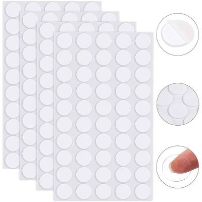 100pcs 1/1.5/2cm Double Sided Tape Stickers Removable Round Clear Sticky Tack No Trace Small Stickers for Festival Decoration Adhesives Tape