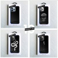 【New products】Original BLVCK CASETiFY Skull Monogram งูชุบกระจกแต่งหน้าปลอก For iPhone 14 Plus X XS XR 11 12 13 Pro 14Pro Max impact Hard PC เคสซิลิโคน