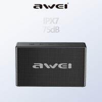 Awei Y665 Mini ลำโพงบลูทูธแบบพกพาลำโพงไร้สายกันน้ำ IPX7 HiFi สเตอริโอเสียงเบสกลางแจ้ง MF การเชื่อมต่อ AUX Micro SD Card ลำโพงสำหรับเดินทาง Party Custom EQ ทีวีกลางแจ้ง Beach Park