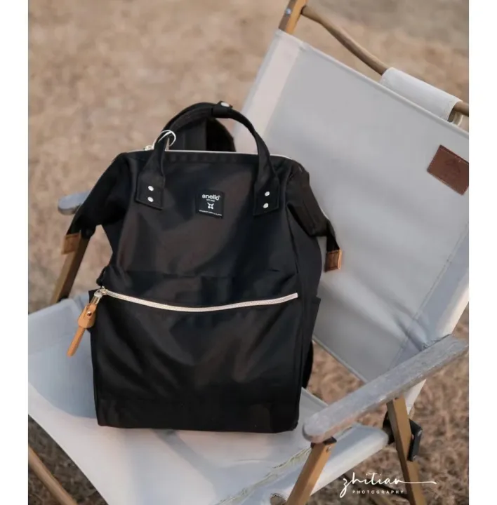 anello-แท้100-canvas-backpack-มีป้ายกันปลอม-รุ่นผ้า-กระเป๋าเป้สะพายหลัง