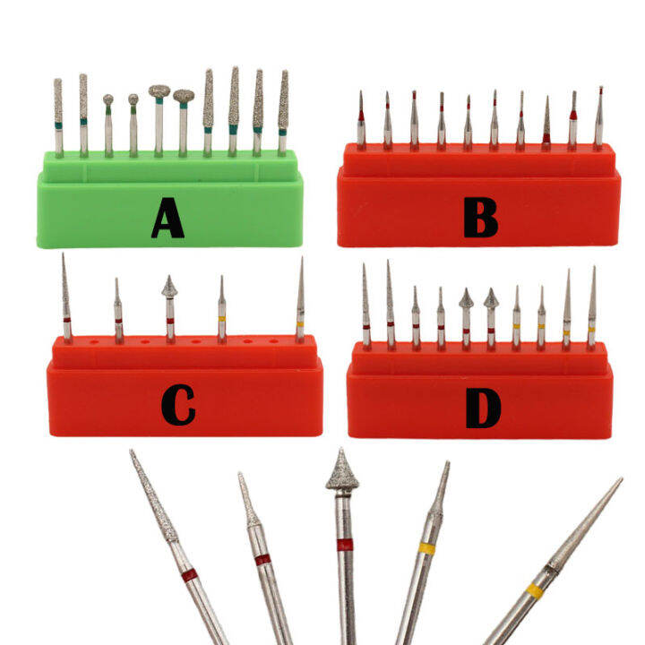 Teeth Polishing Dental Diamond Burs Kit Drills Bit Interproximal Enamel Reduction Set for Dental