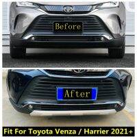 รถด้านหน้าด้านหลังกันชน Skid Guard แผ่น Protector สำหรับ Toyota Venzaharrier 2021-2023สแตนเลสอุปกรณ์เสริม