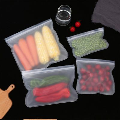 Vegetable Storage Bag Kitchen Storage Utensils Recycle Rectangle Thickened Material Household Products Food Preservation Bag 40g Food Storage Dispense