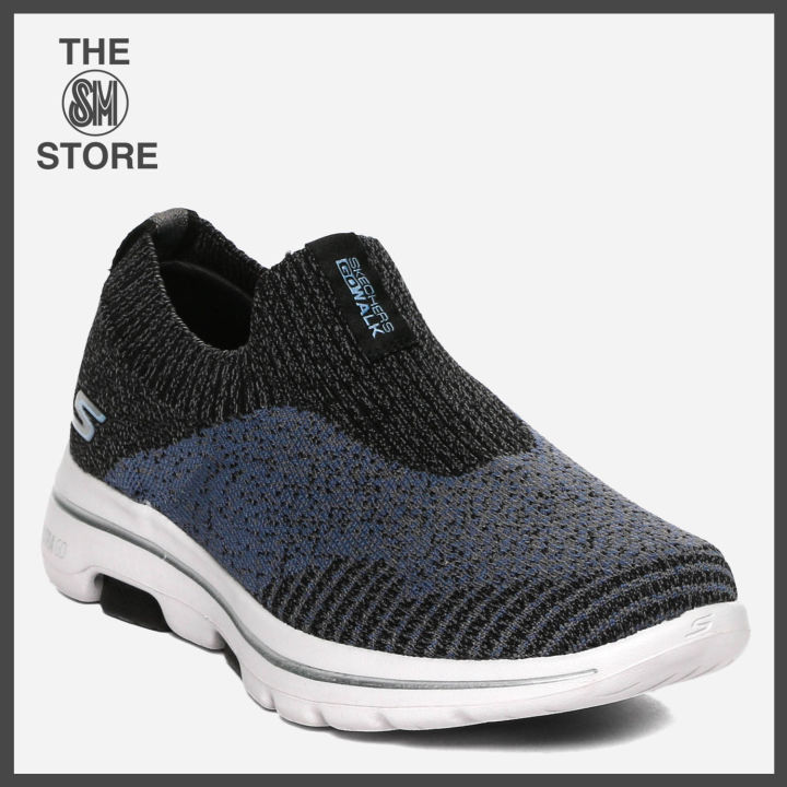 Skechers Men’s Go Walk 5 Merritt in Black and Blue | Lazada PH