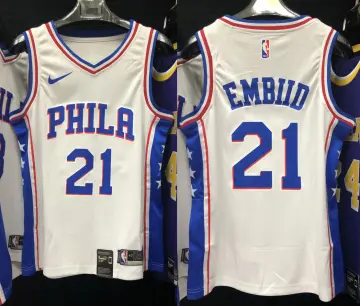 Men Joel Embiid #21 Hardwood Classics Throwback White Logo Black  Philadelphia 76ers Jerseys - Joel Embiid 76ers Jersey - sixers 6 jersey 