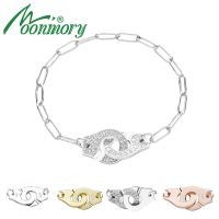 【When the flowers bloom】 MoonmoryAuthentic 925Silver European Chain Dollhand CuffFor Women Jewelry