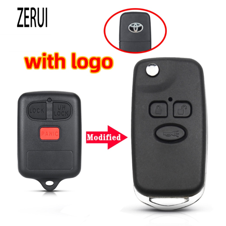 ZR For Toyota Vios Altis Camry3 Button Modified Remote Control Key Replacement Car Key Lazada PH
