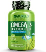NATURELO Omega-3 Triglyceride Fish Oil 1,100 mg (โอเมก้า 3 น้ำมันปลา 1,100 มิลลิกรัม)
