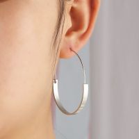 [COD] European and style fashion half circle ins geometric earrings simple atmospheric texture all-match new wholesale