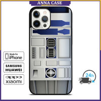 StarWars R2D2 Phone Case for iPhone 14 Pro Max / iPhone 13 Pro Max / iPhone 12 Pro Max / XS Max / Samsung Galaxy Note 10 Plus / S22 Ultra / S21 Plus Anti-fall Protective Case Cover