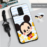 ?ใหม่เคสซิลิโคนป้องกันเต็มรูปแบบ Xiaomi Redmi Note 9(4G)/Redmi Note 9 Pro/redmi Note 9S /Redmi S2 /Xiaomi Mi 3 /Mi 4การ์ตูน Soft TPU มิกกี้และมาชูปกโทรศัพท์มือถือที่มีรูปแบบเดียวกันยึดแหวนและเชือก