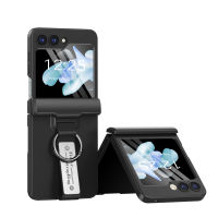 สำหรับ Samsung Galaxy Z Flip5เคส Z ฝาพับ5เกราะกันกระแทกเคสกันกระแทกสำหรับ Z เคสป้องกันบานพับ Flip5พร้อมฟิล์มกระจกหน้าจอสำหรับ Z เคส Flip5กระเป๋าใส่ของสายรัด