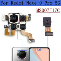 Kamera Belakang untuk Xiaomi Redmi Nota 9 Pro 5G M2007J17C Kedalaman Makro Ultrawide Utama Asal Belakang Modul Kamera Depan Alat Ganti