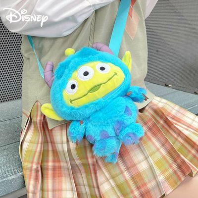 Kawaii Accessories Sulley Disney Bag For Girls Lotso Backpack Plush Toy Store Alien Anime Stuffed Animal Doll Gift To Girlfriend