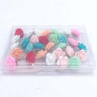 Good Fixation Mini Creative Colorful Rose Flower Shape Message Board Photo Thumbtacks Office Supplies Clips Pins Tacks