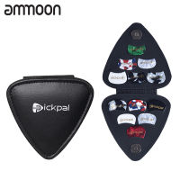 [okoogee]PICKPAL Guitar Picks Holder Case for Acoustic Electric Guitar Includes 12 PCS Guitar Picks Leather Guitar Plectrums Storage Pouch Guitar Pick Bag Gifts for Friends Guitar Players