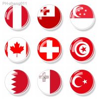 Flag Refrigerator Magnet Canada Austria Switzerland Japan Poland Georgia Denmark Tunisia Bahrain Stickers Home Decor Souvenir