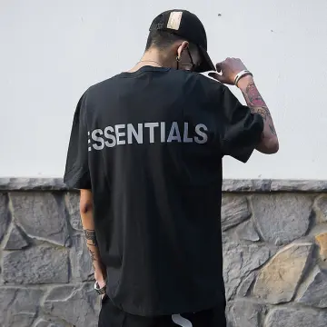 Fear of God Essentials Los Angeles 3M Boxy T-Shirt Black - FW19 - US