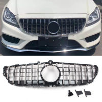 กระจังหน้า GT Grille สำหรับ BENZ W218 CLS-CLASS 2015-2018สีดำ Chrome