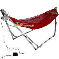 Auto Hammock เปลไกวเด็กอัตโนมัติแบบเปลญวนใหญ่สีแดงกับมอเตอร์ Vinanoi 100Kg.