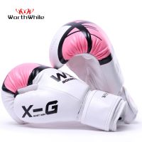 WorthWhile Kick Boxing Gloves Men Women PU Karate Muay Thai Guantes De Boxeo Free Fight MMA Sanda Training Adults Kids Equipment