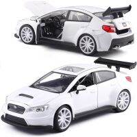 เครื่องหล่อแบบ1:24 Subaru คอลเลกชันรถโลหะผสมโมเดลโลหะรถสปอร์ตแข่งรถและการแสดงของที่ระลึกของขวัญเด็กวันหยุด