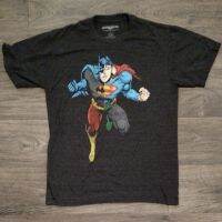 Justice League ชายเสื้อยืดขนาดเล็ก Super Man Man ค้างคาวสีเทา Aqua Man สีเขียว Lontern