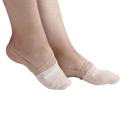ถุงเท้าไหมพรมครึ่งเท้านิ่มสำหรับเด็กผู้หญิง,รองเท้าสวมเพื่อเท้าสำหรับเต้นลีลาศยืดหยุ่นได้ดีอุปกรณ์เสริมสำหรับเต้นลีลาศ