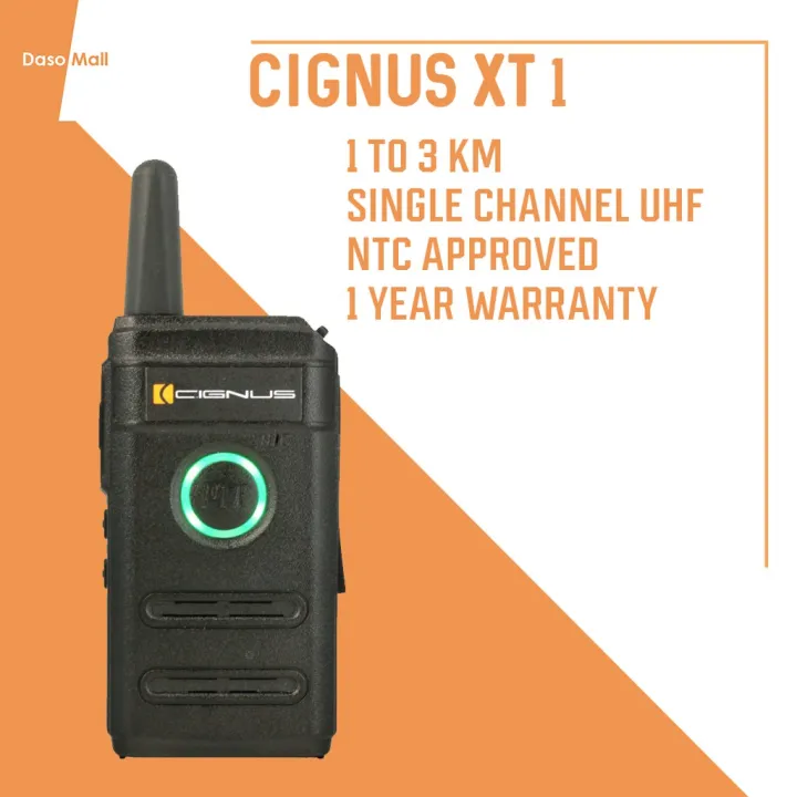 Cignus Two Way Radio UHF Mini Single band UHF with Charger, Manual and