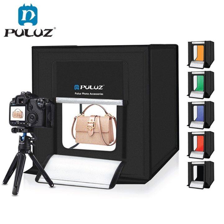 กล่องถ่ายภาพสินค้า-puluz-light-box-ขนาด-60x60-cm-กล่องไฟถ่ายภาพ-กล่องถ่ายสินค้า-สตูดิโอถ่ายภาพ-พร้อมฉาก-6-สี