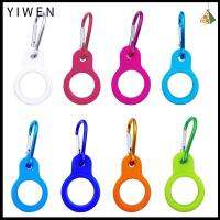 YIWEN 4pcs ที่มีคุณภาพสูง เครื่องมือเดินป่าตั้งแคมป์ สินค้ามาใหม่ หัวเข็มขัดกาต้มน้ำกีฬา ที่วางขวดน้ำ คาราบิเนอร์กลางแจ้ง ตะขอหัวเข็มขัดยาง