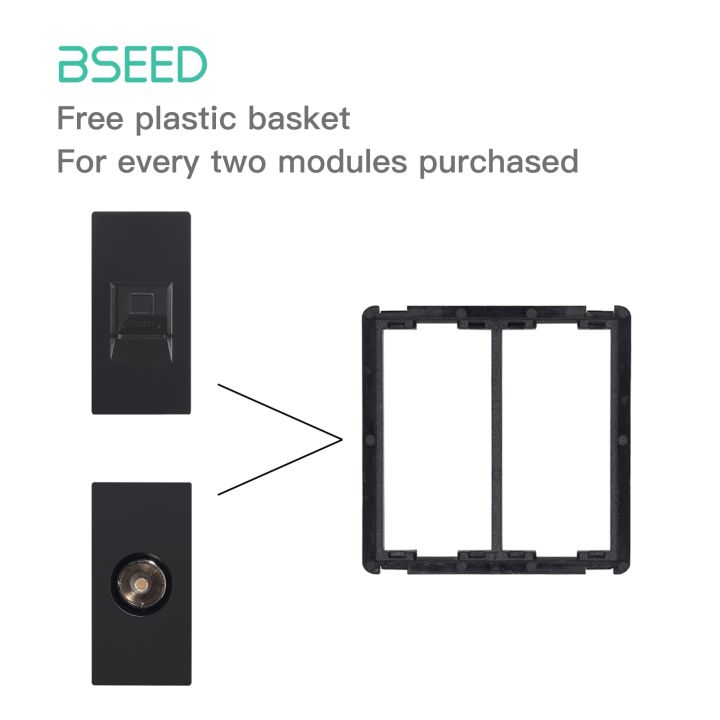 bseed-glass-frames-eu-standard-hdmi-tel-sockets-module-part-internet-wall-sockets-tv-diy-function-base-usb-cat5-satellite-parts