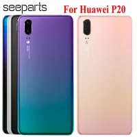 ฝาครอบใหม่สำหรับ Huawei P20ฝาหลังปิดโทรศัพท์ประตูหลังปลอกหุ้มชิ้นส่วนการเปลี่ยนฝาแบตเตอรี่ Huawei P20เคสสำหรับหัวเหว่ยหลัง