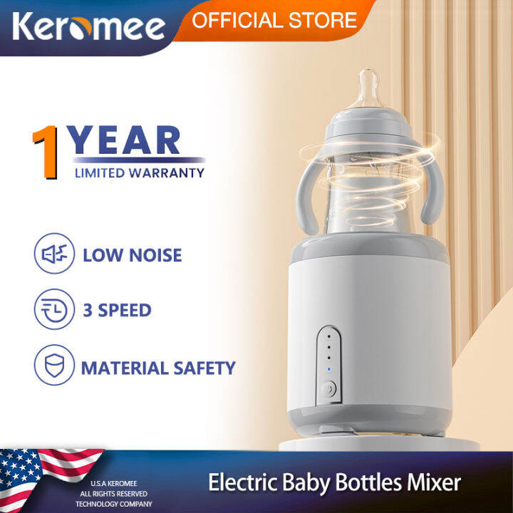 Keromee Baby Bottle Shaker, Electric Baby Bottles Mixer, Low Noise