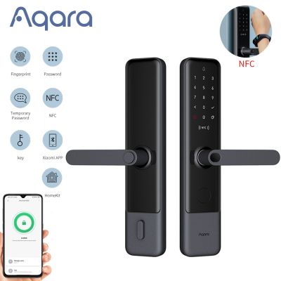 Aqara ล็อคอัจฉริยะ N200ล็อคประตูแบบใช้ลายนิ้วมือรหัสผ่านบลูทูธปลดล็อค NFC ประตูล็อคอัจฉริยะทำงานร่วมกับ Mijia/ Xiaomi ชุดบ้าน Doorbe