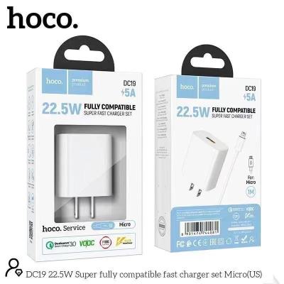 HOCO หัวชาร์จ DC19 อะแดปเตอร์ 22.5W Super Fast Charge สําหรับโทรศัพท์มือถือ 22.5W ของแท้ 100%