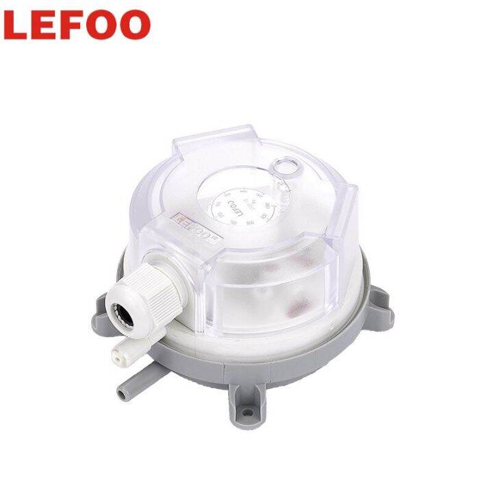 LEFOO Air Flow Pressure Switch Adjustable HVAC Wind Pressure Controller