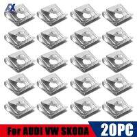 New prodects coming 20X Engine Under Cover Clips Undertray Trim Panel Metal Nut Fitting For Audi A3 A4 A6 A8 VW Passat B5 SKODA Superb I 8D0805960