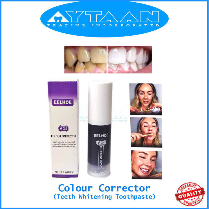 Aytaan Colour Corrector Whitening Toothpaste Eelhoe V34 Very Effective