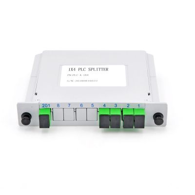 【CW】 1x4 SC APC Splitter Cassette Box Fiber Optic Optical Coupler cassette-type 1X4 optical splitter