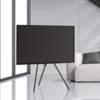 [EdgeWall] TV Stand EdgeB, Floor Art Easel Stand instead of wall mound brackets, ~65inch , 35Kg