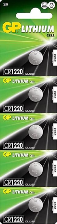 gp-lithium-button-ถ่านเม็ดกระดุม-no-1220-ของแท้-5ก้อน