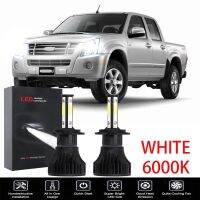 สำหรับ Isuzu Dmax 1st Gen,ปี2005-2013 Combo Pack 6000K ไฟหน้ารถ LED สีขาวชุดหลอดไฟหน้าสูงและต่ำ2Pc