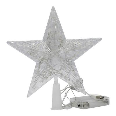 Tree Toppers Christmas Decorations Christmas Tree Topper with Switch Star Treetop for Holiday New Year Party Christmas Tree Indoor Office Decorations feasible