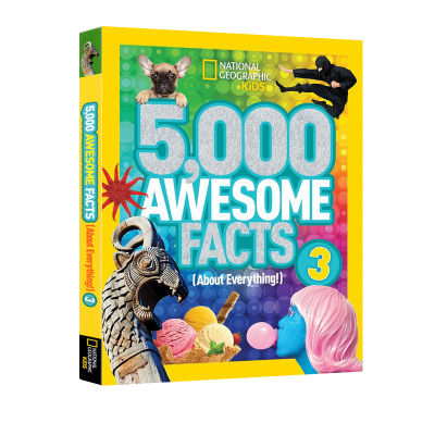Original English National Geographic magazine 5000 cool knowledge of failed teachers 5000 awesome facts 3 Episode 3 elementary school steam encyclopedia popular science book