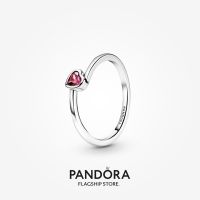 Official Store Pandora Red Tilted Heart Solitaire Ring