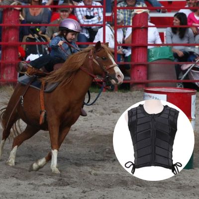 เสื้อกั๊กบุนวม EVA สำหรับทุกเพศกลางแจ้งเสื้อเกราะป้องกันการขี่ม้าป้องกันร่างกายอุปกรณ์ขี่ม้ากีฬา