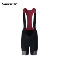 Santic New Women Cycling Bib Shorts Summer Breathable Quick Dry Bicycle Short Pants Shockproof Road Mountain Bike Shorts