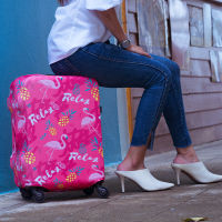 bbag shop : CAGGIONI ผ้าคลุมกระเป๋าเดินทาง Flamingo Cover luggage (C1802) ไซส์ S