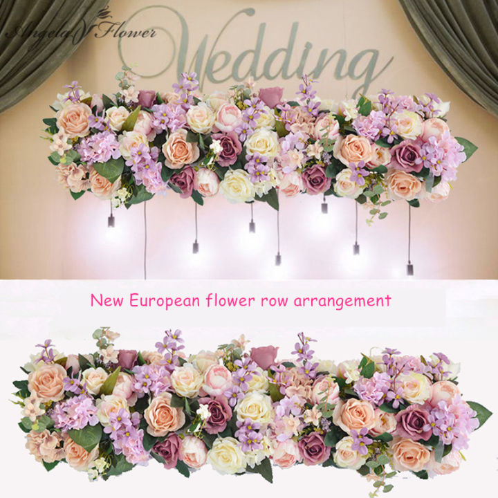 custom-wedding-backdrop-arch-decor-artificial-flower-row-rose-flower-arrangement-road-lead-party-stage-stand-display-window-show